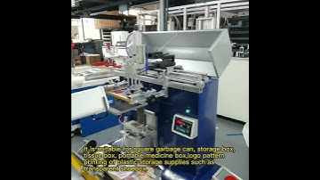 Square Trash Can Semi Auto Screen Printing Machine