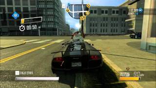 Driver San Francisco Gameplay - Smash 60 Objects in Offroad + Alleyways in 60 seconds (Stunt Dare)