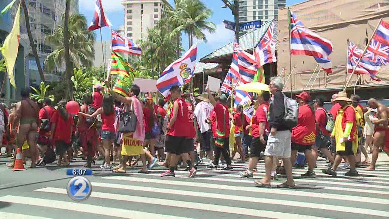 Thousands join 'Aloha Aina March' through Waikiki YouTube