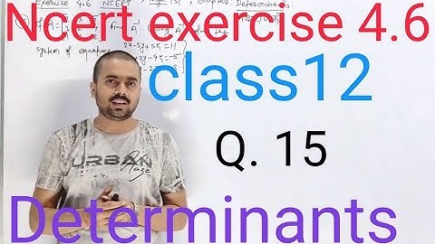 Determinants class 12/exercise 4.6/ncert/solve the system of equation/Hindi medium/Q.15