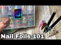 How to Apply Nail Art Transfer Foils with Gel l Nail Foils 101 Basics