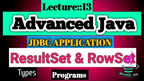 Advanced Java Lecture [13] On Types Of ResultSet Objects In JDBC|(16May2022)||Smart Java Developer||