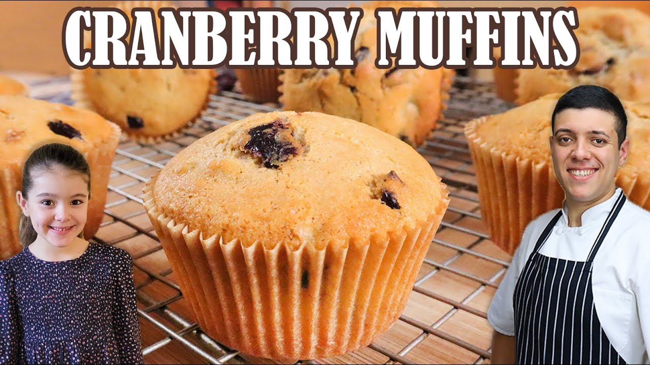 Fast and Easy Muffins with Cranberries   Muffins Recipe by Lounging with Lenny