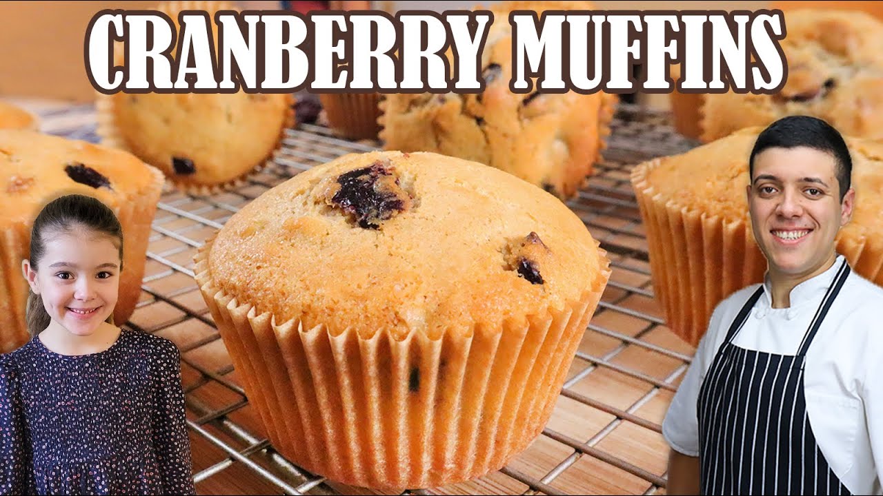 Fast and Easy Muffins with Cranberries | Muffins Recipe by Lounging with Lenny