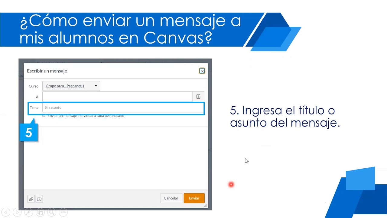 ¿Cómo enviar mensajes a mis alumnos? - Canvas - YouTube