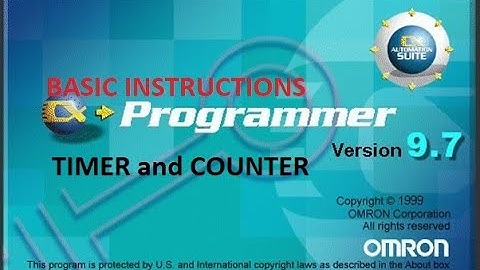 BASIC INSTRUCTIONS OMRON PLC ( TIMER and COUNTER )