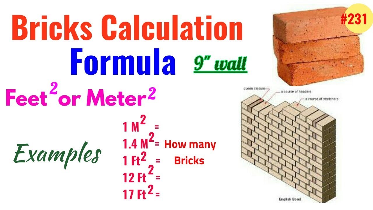 Part 3 Bricks Calculate Formula How To Calculate Bricks In Header Coarse Wall 9 Th 