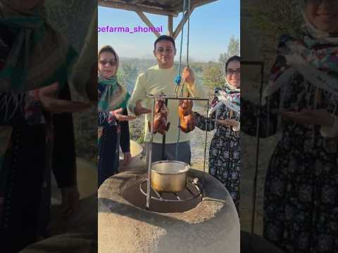 طرز تهیه مرغ بریانی شکم پر تنوری بسیار خوشمزه  مرغ سوخاری تنور شکموها  آشپزی