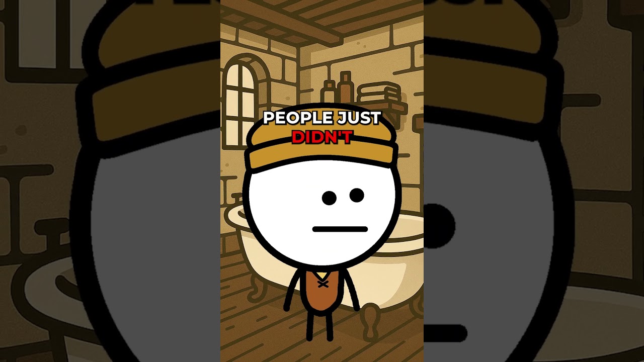 Baths used to be SCARY! #stickman #animatedhistory #stickfigureanimation