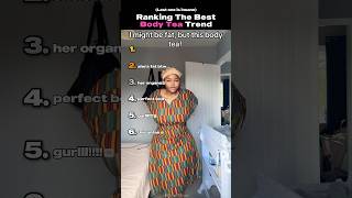 Ranking The Best Body Tea Trend #tiktoktrend #usa #shorts