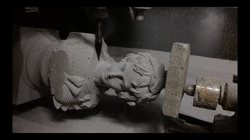 Stone Statue & pillar carving CNC machine SHUSA