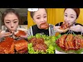 Spicy Soft Pork Belly Eating Mukbang Fatty Pork Belly Eating Asmr Pork Eating Challenge 