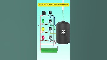 Water Level Indicator & Alarm Circuit.#viral#bitcircuit06#shorts