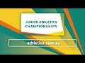 U14 Womens 80m Hurdles - Final - 2018 Australian Junior Athletics Championships