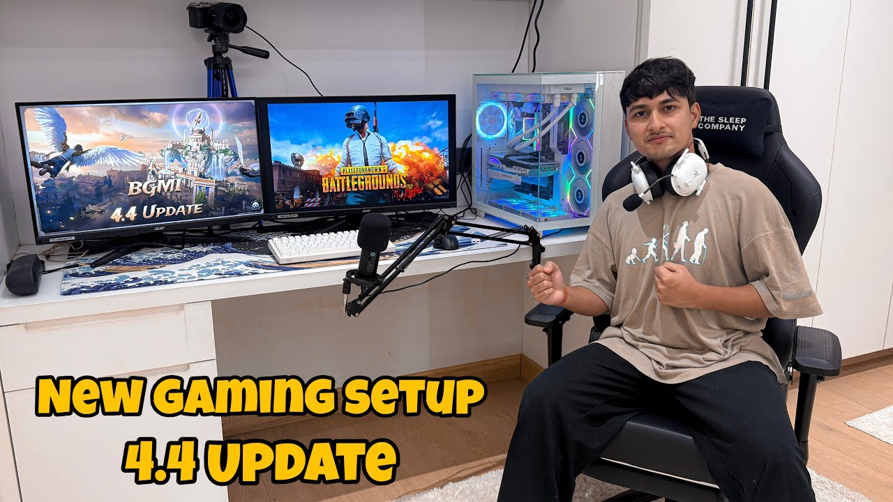 First stream in my new gaming setup 😍, PLAYING BGMI 4.4 UPDATE ❤️