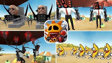 Sandbox In Space New Update Nextbots Banana Cat, Skibidi Toilet SpeakerBigMan