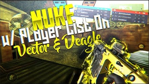 Nuke with PLAYER LIST ON - Vector and Deagle | Bullet Force [PC]