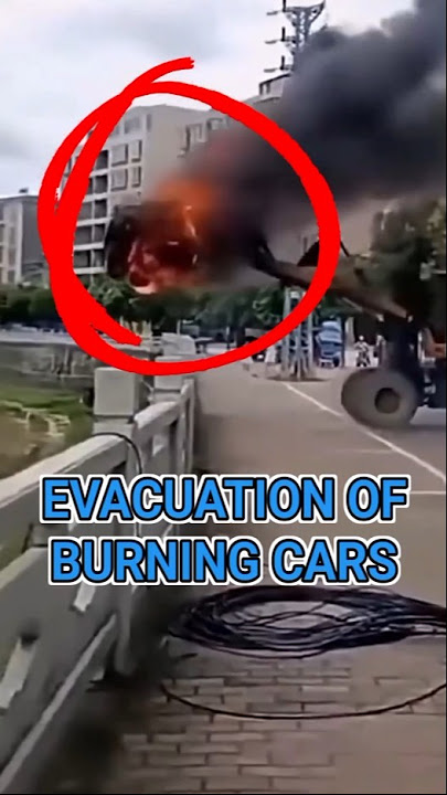 Evacuation Of Burning Cars