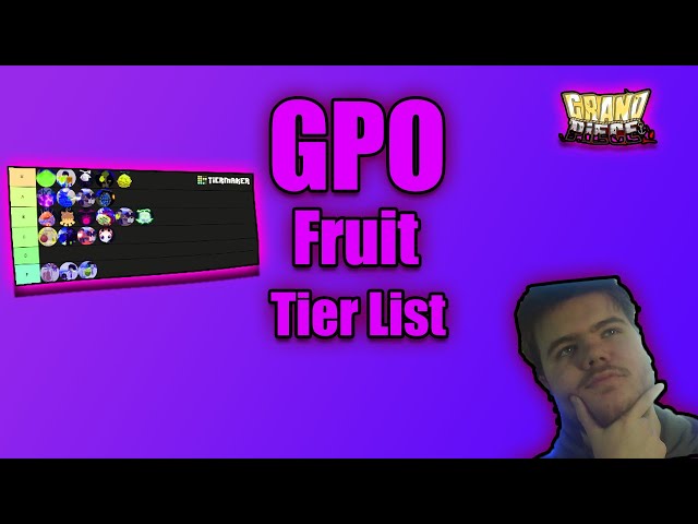 Roblox: GPO fruits tier list