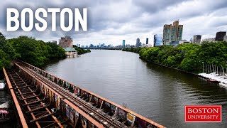 Boston University walking tour - Boston, Massachusetts USA |4k|