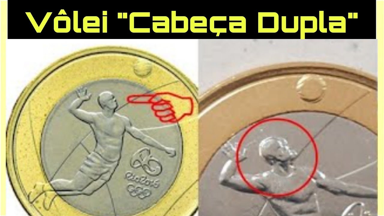 Quanto vale a moeda das Olimpíadas Volei CABEÇA DUPLA, Basquete Mão Dupla, Data vazada!!!
