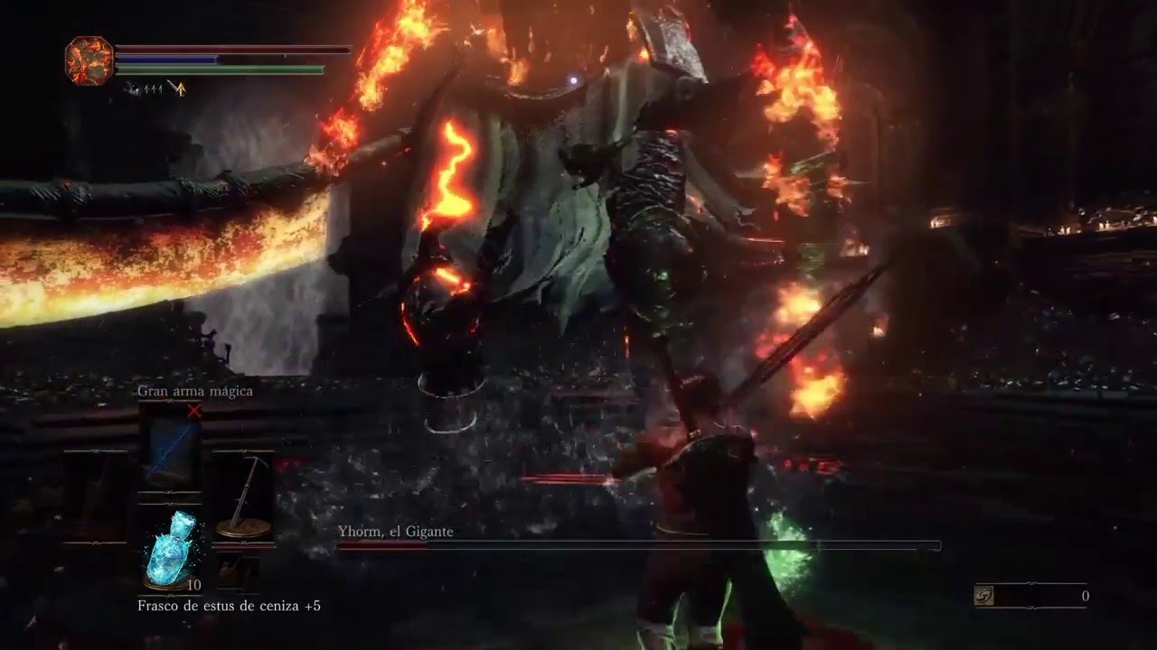Dark souls 3-Boss Yhorm el gigante-SOLO-NO DAMAGE