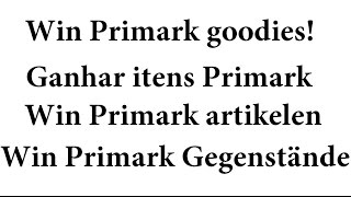 Win a Primark Goodie bag!   | January 2017 | IlovePrimark