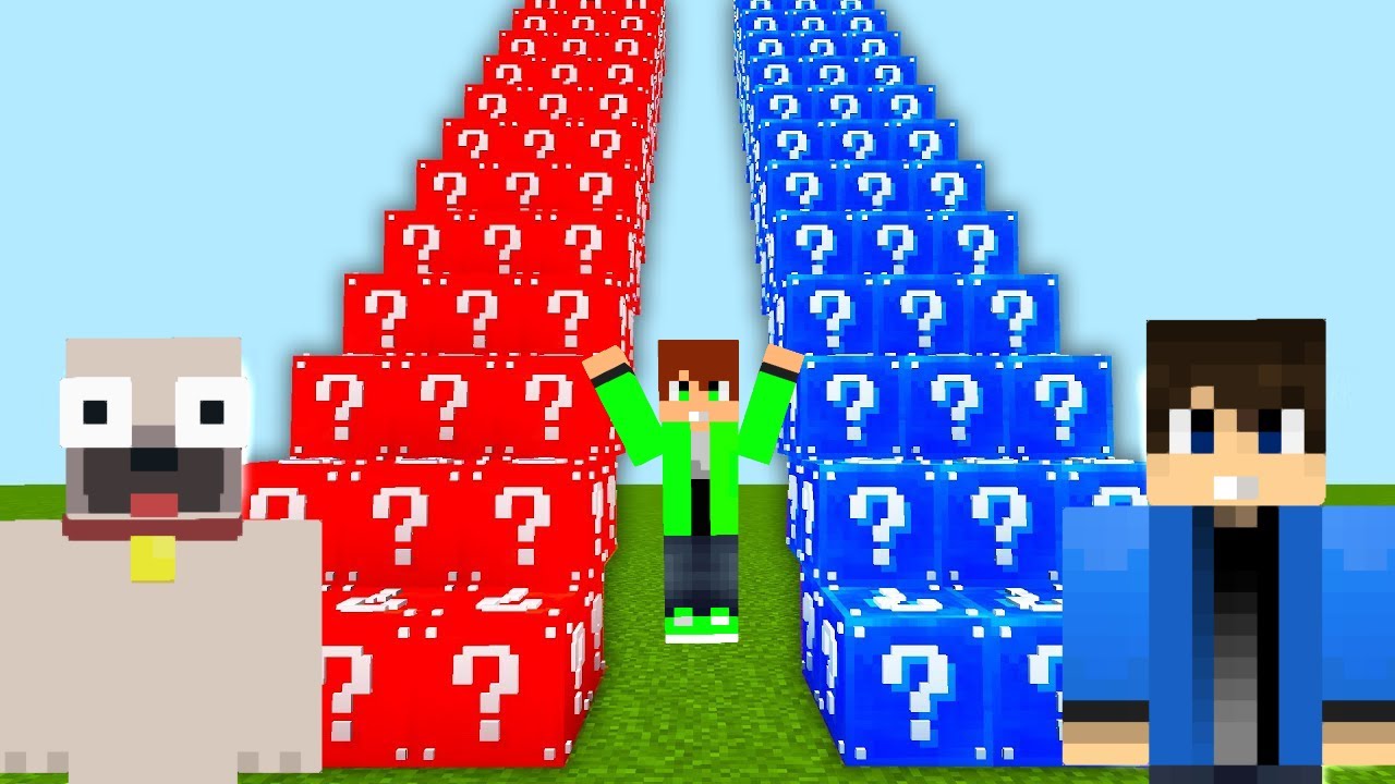 LUCKYBLOCK LÉPCSŐ KIHÍVÁS A MINECRAFTBAN!