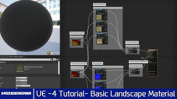 How to Make a Basic Landscape Material - UE 4 Tutorial