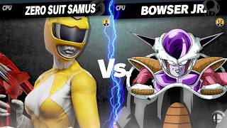 Yellow Ranger (Szerosuit) vs Frieza (Bowser Jr.) | CPU Battle | Modded Smash Ultimate
