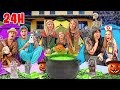 CHALLENGE  NELLA TENDA DI HALLOWEEN PER 24 ORE CON I NOSTRI AMICI GIADA E MAMMA E MIKE A AURORA!