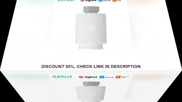 EZAIOT Tuya Smart Zigbee TRV Thermostatic Radiator Valve Actuator Programmable App remote Heating Co