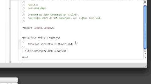 Hello World with Cocoa
