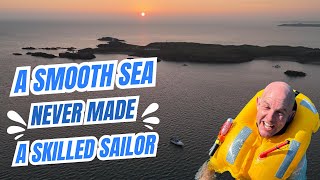 First Time Using Our Anchor and LIFEJACKET, ⚓️ Worst Boating Crossing Of Our Lives!