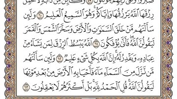 سورة العنكبوت من الآية 51 الى اخر السورة