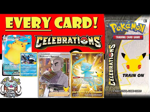pokémon tcg celebrations card list Pokémon 25th Anniversary Complete Master Set (118/100) 2021 + Official  Celebrations Binder