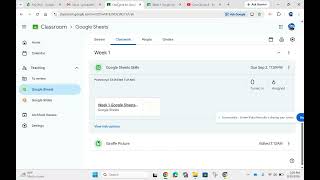 Week 1 Directions Google Sheets