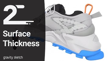 How to add thickness to surfaces in Gravity Sketch - Almost 2 Min