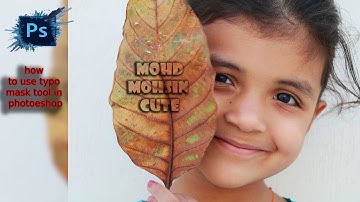 Masking in photoshop l How to use Type Mask  tool in photoshop #masking #mcutegraphics