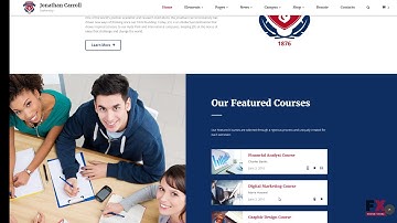 University Responsive Website Template TMT | Free Template  Vere Mel