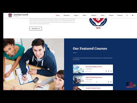 University Responsive Website Template TMT | Free Template  Vere Mel