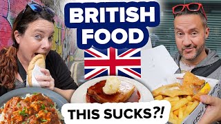 Everyone told us British Food Sucks 👎 Canadians Feast in London 🤤