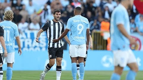 Malmo FF Vs PAOK FC (2-2) All Goals |  Match All Results & Extended Highlights 2024