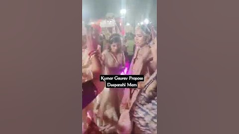 Kumar Gaurav Sir Proposed Deepanshi Mam || #kumargauravsir #kumargauravsirkishadi #shorts