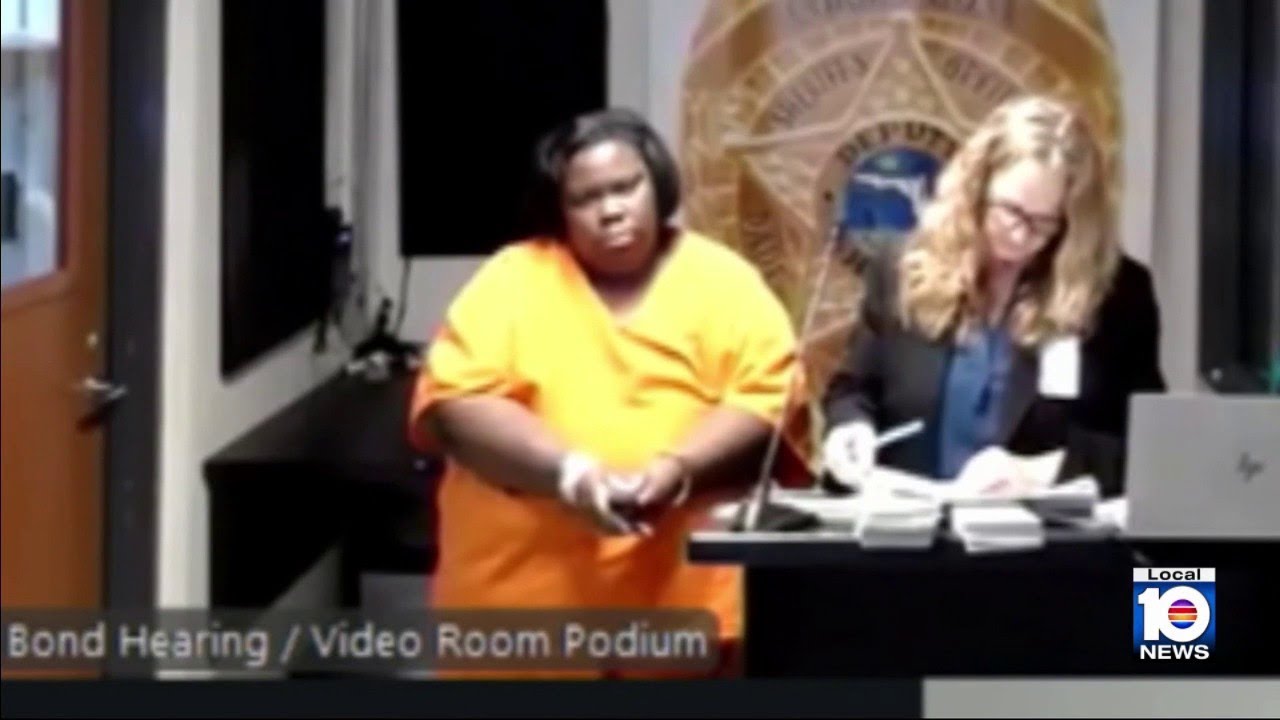 Woman known as 'Juicy Booty' appears before a judge after being accused of hitting kids with bat