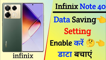 data saving setting on infinix note 40 | infinix note 40 turn on data saver setting