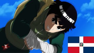 Rock lee vs Gaara 🤣🇩🇴 | Naruto Dominicano