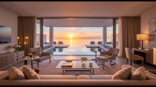 LUXURY Living room IDEAS: Creating your ULTIMATE Sea view SANCTUARY (4K)
