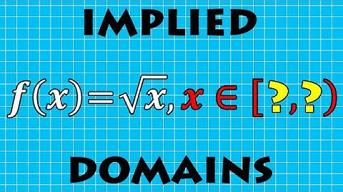 How to find Implied Domains from Functions | VCE METHODS
