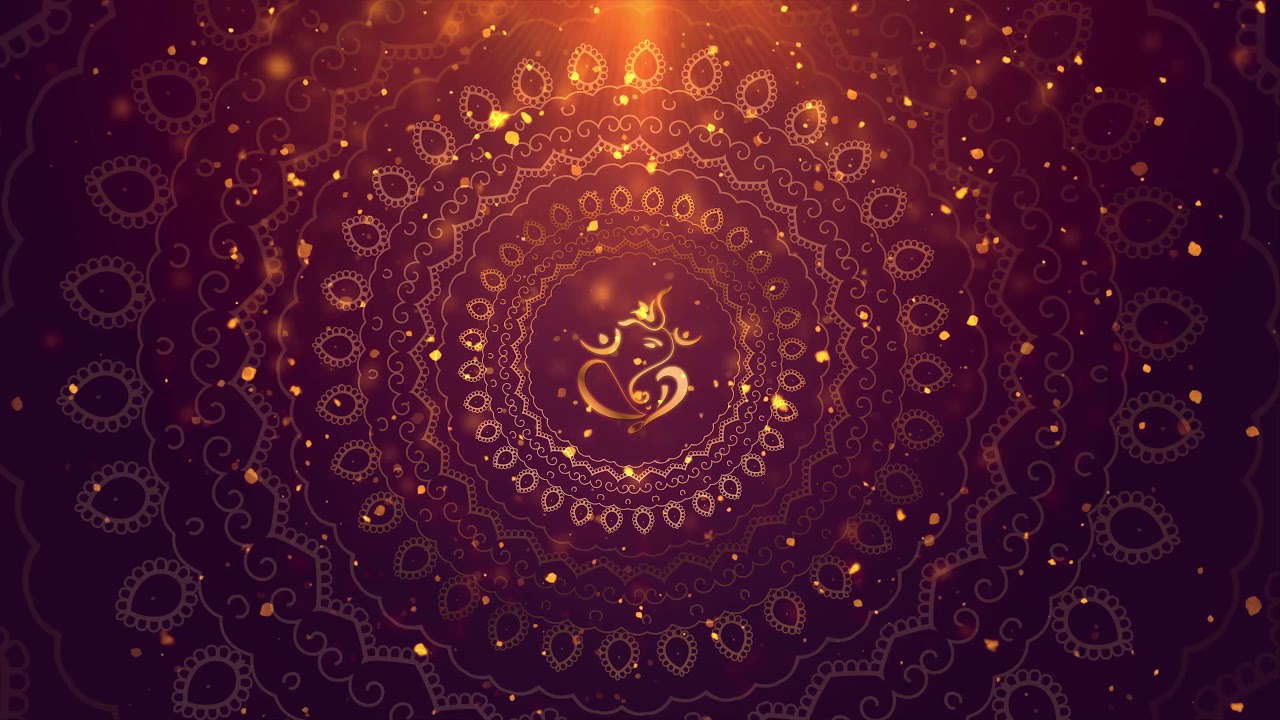 4K Elegant Mandala Animation Marriage Invitation Background